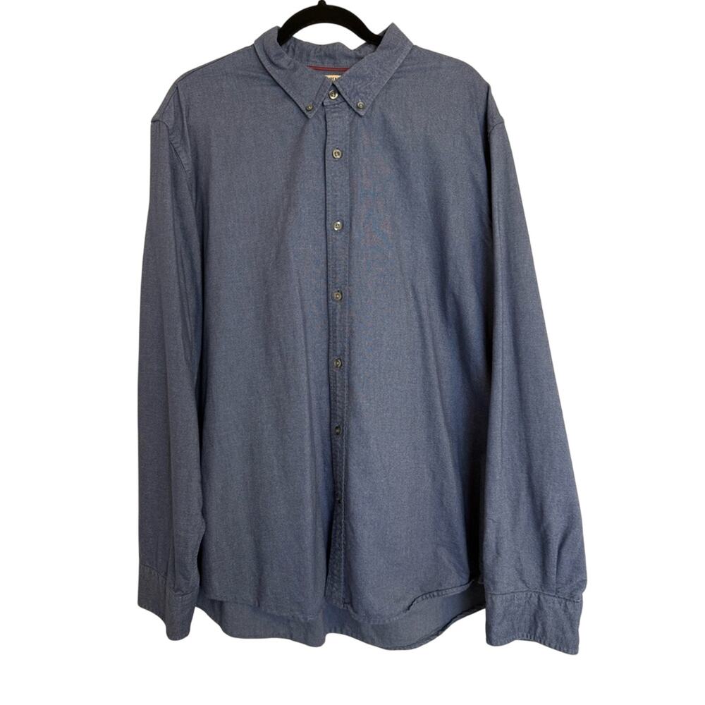Goodthreads Denim Long Sleeve Button‎ Down Shirt Men's XXL Streetwear Preppy